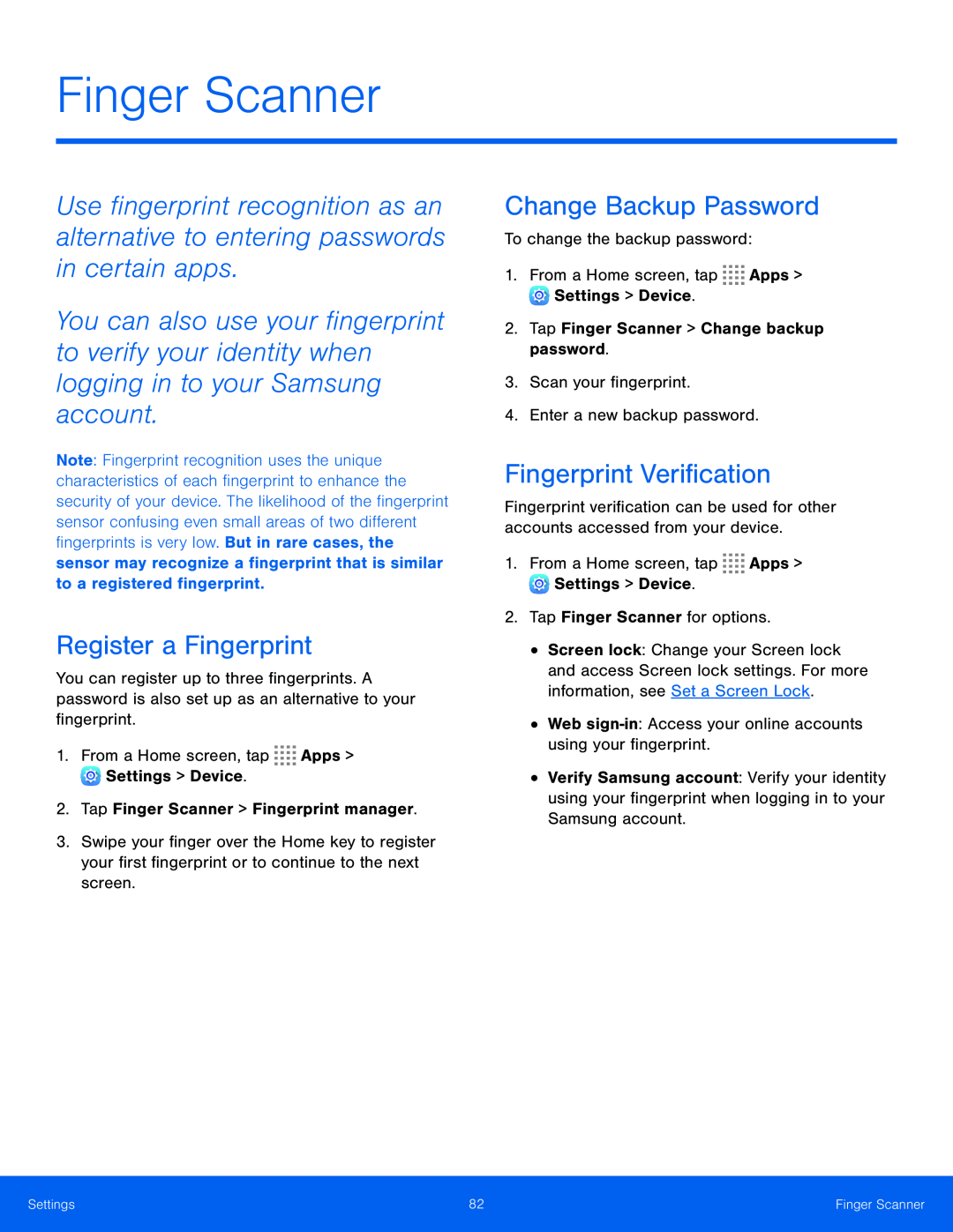 Fingerprint Verification Galaxy Tab S 10.5 Wi-Fi