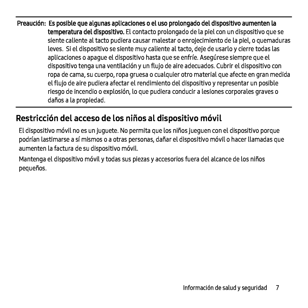 Restricción del acceso de los niños al dispositivo móvil Galaxy Tab S 10.5 AT&T