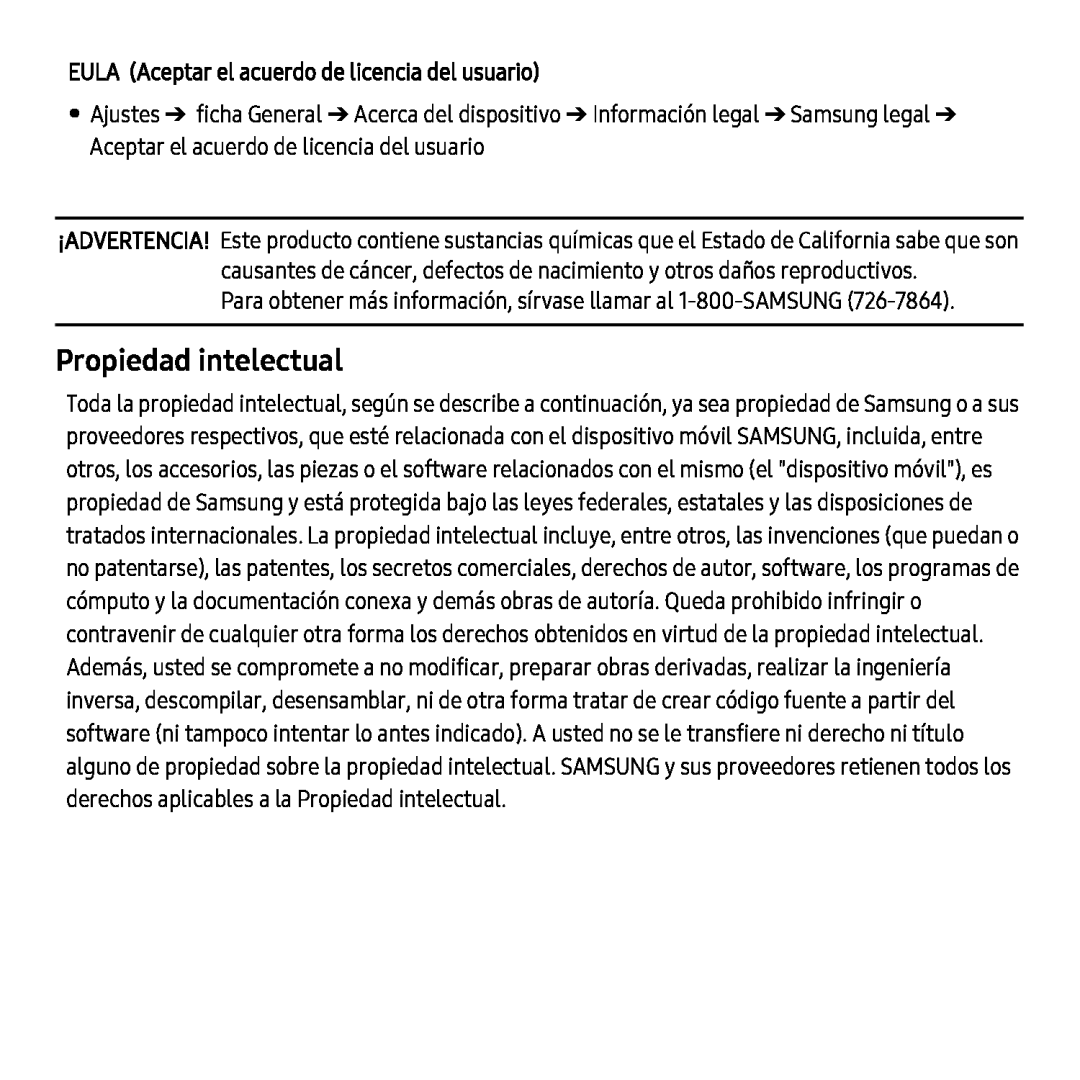 Propiedad intelectual Galaxy Tab S 10.5 AT&T