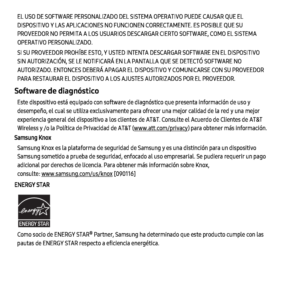 Software de diagnóstico Galaxy Tab S 10.5 AT&T