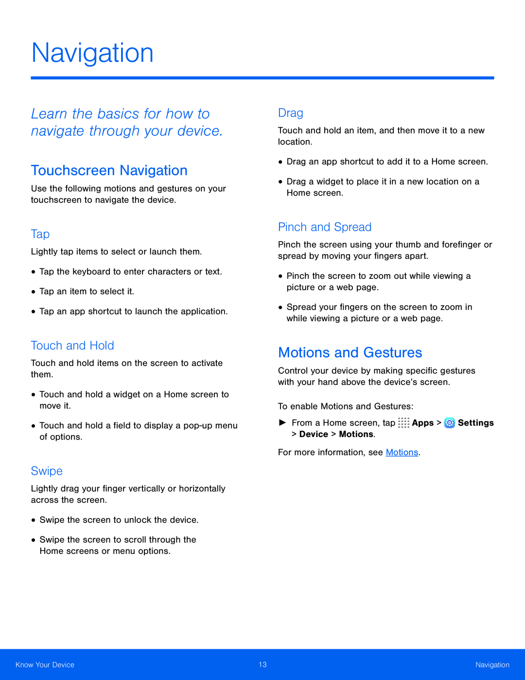 Learn the basics for how to navigate through your device Galaxy Tab S 10.5 AT&T