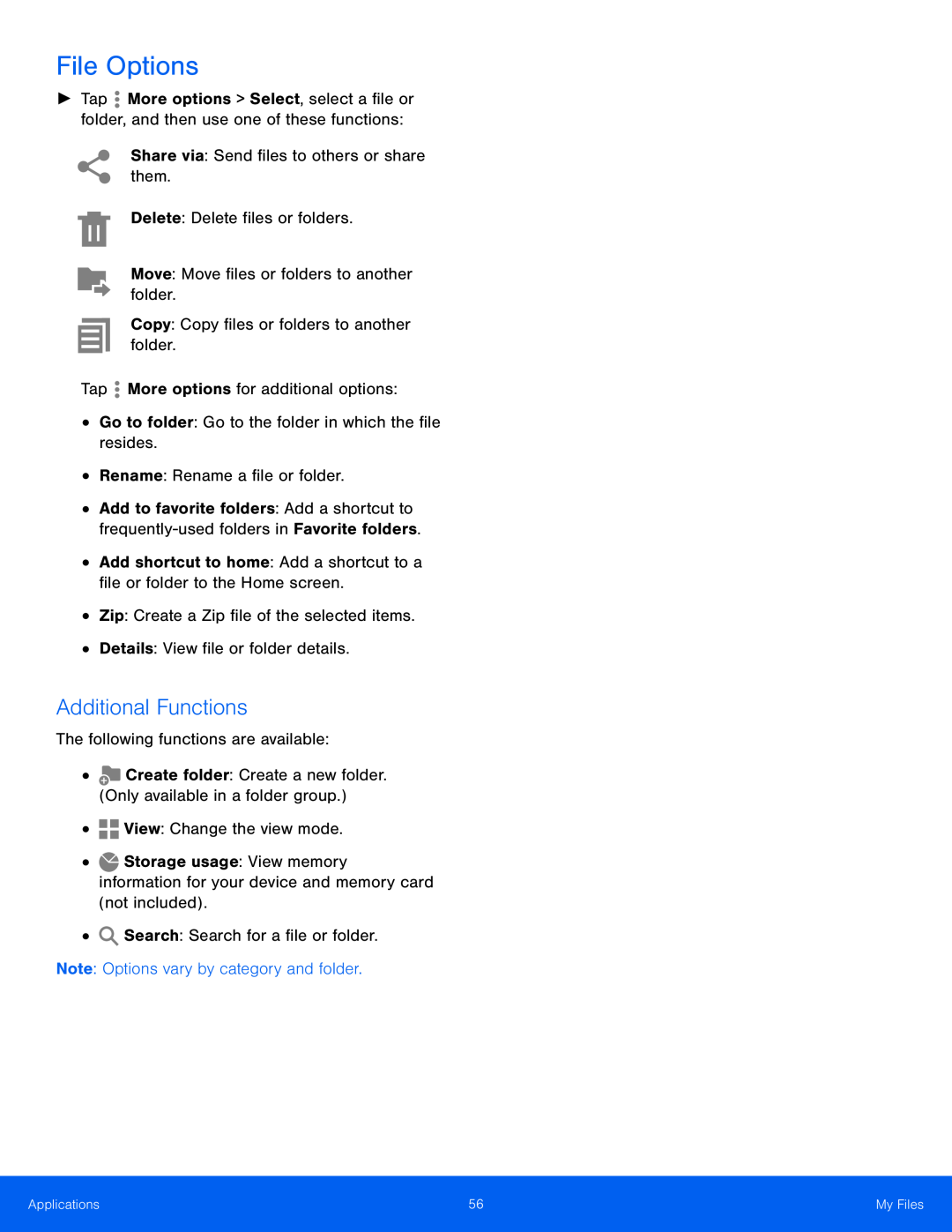 File Options Galaxy Tab S 10.5 AT&T