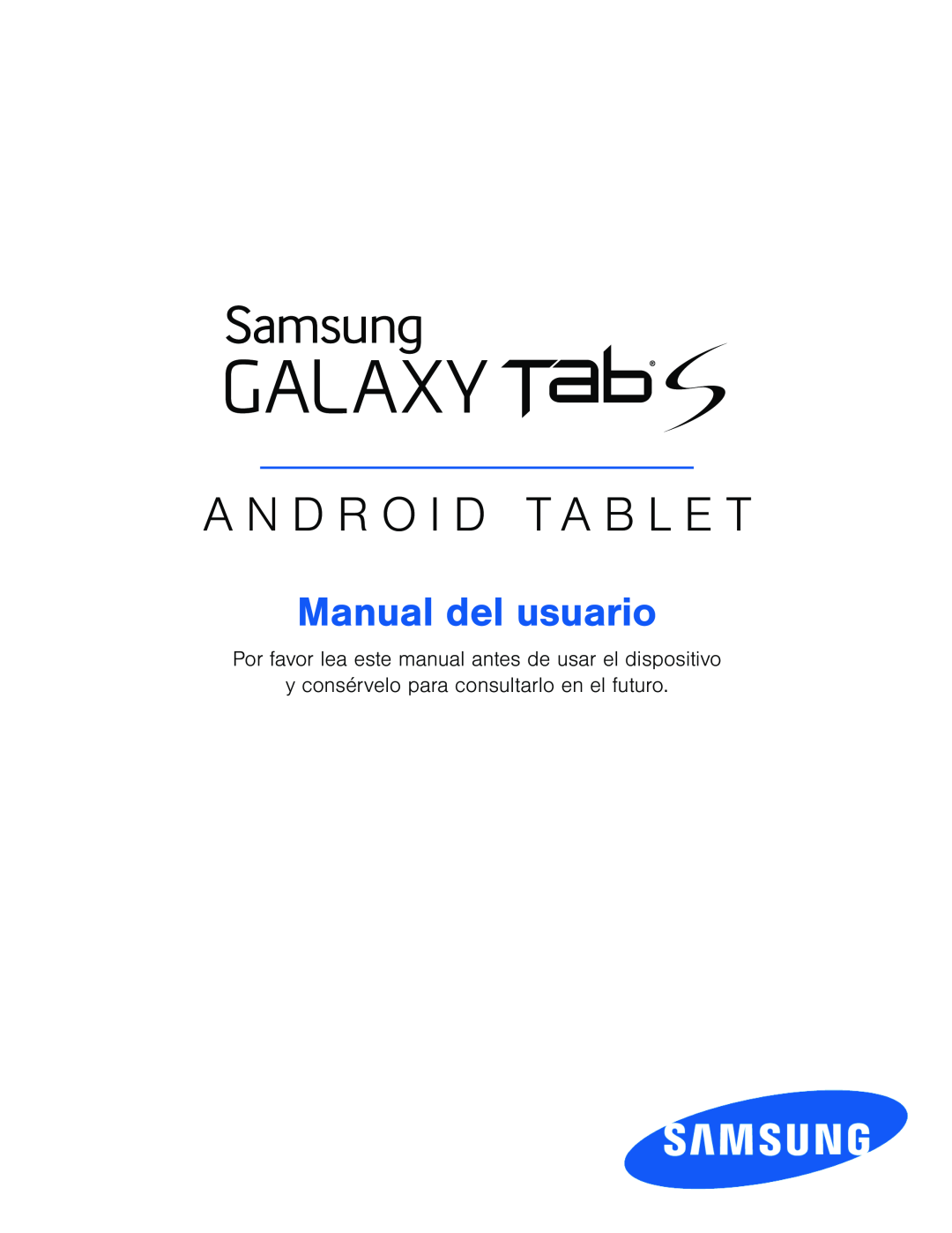 y consérvelo para consultarlo en el futuro Galaxy Tab S 10.5 T-Mobile