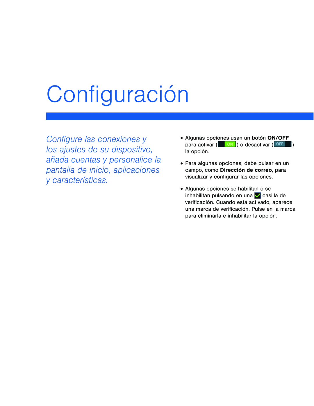 Configuración