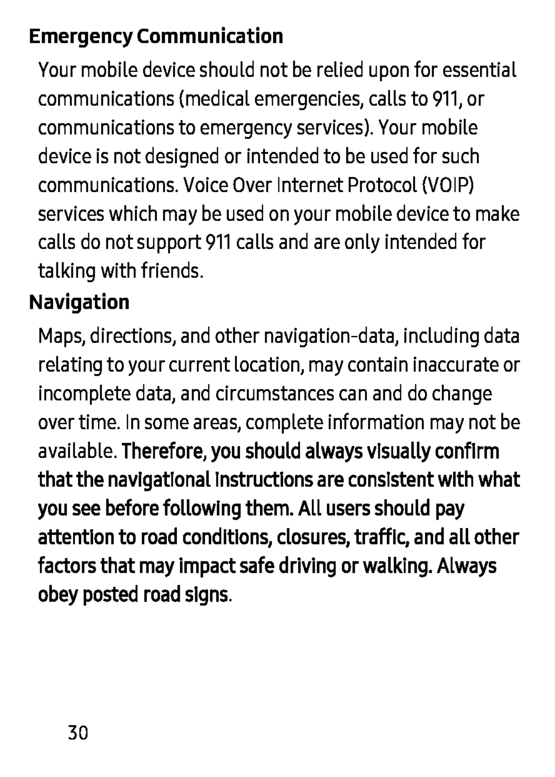 Emergency Communication Navigation