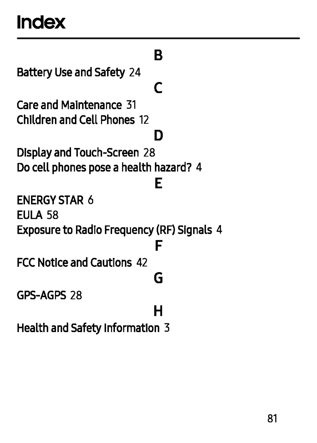 Battery Use and Safety Galaxy Tab S 8.4 Verizon