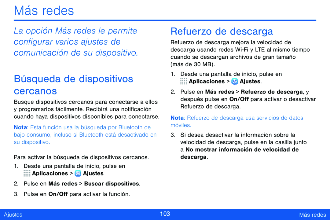 Búsqueda de dispositivos cercanos Galaxy Tab S 8.4 Verizon