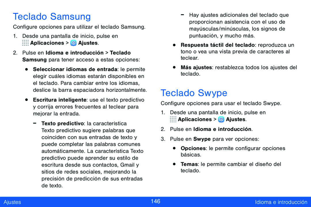 Teclado Samsung Teclado Swype