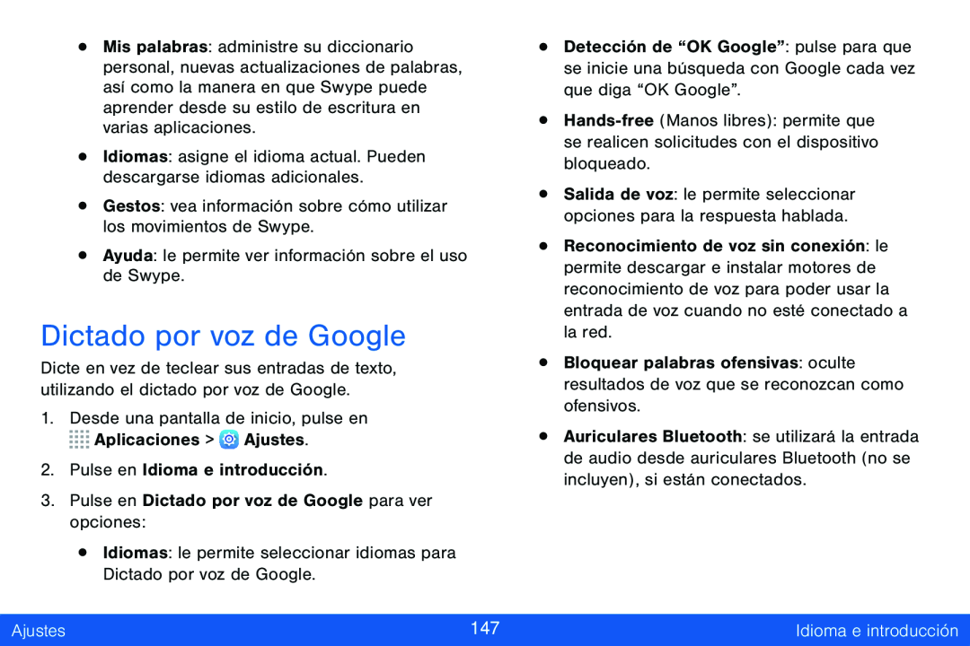 Dictado por voz de Google