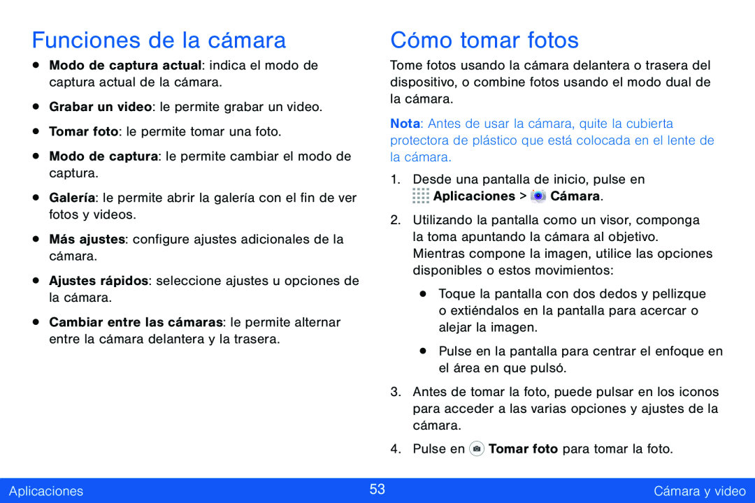 Cómo tomar fotos Galaxy Tab S 8.4 Verizon