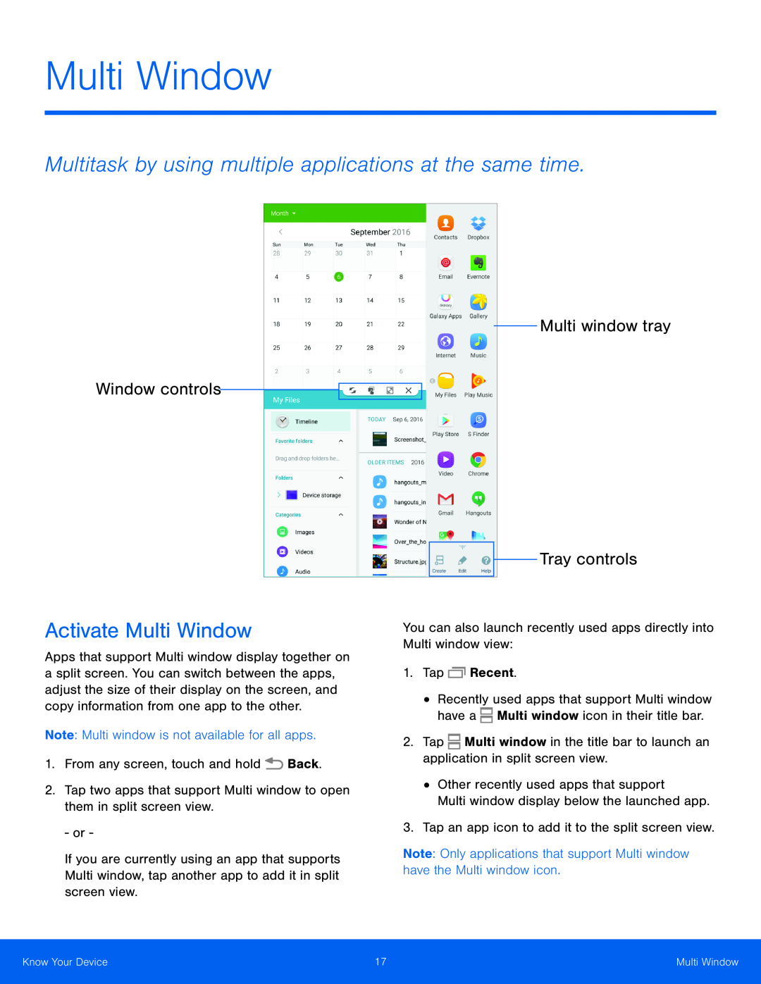 Multi Window Galaxy Tab S 8.4 Wi-Fi