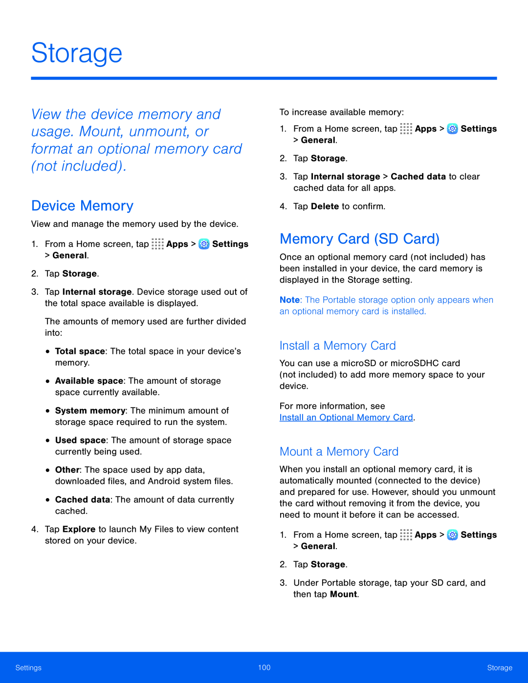 Install a Memory Card Mount a Memory Card