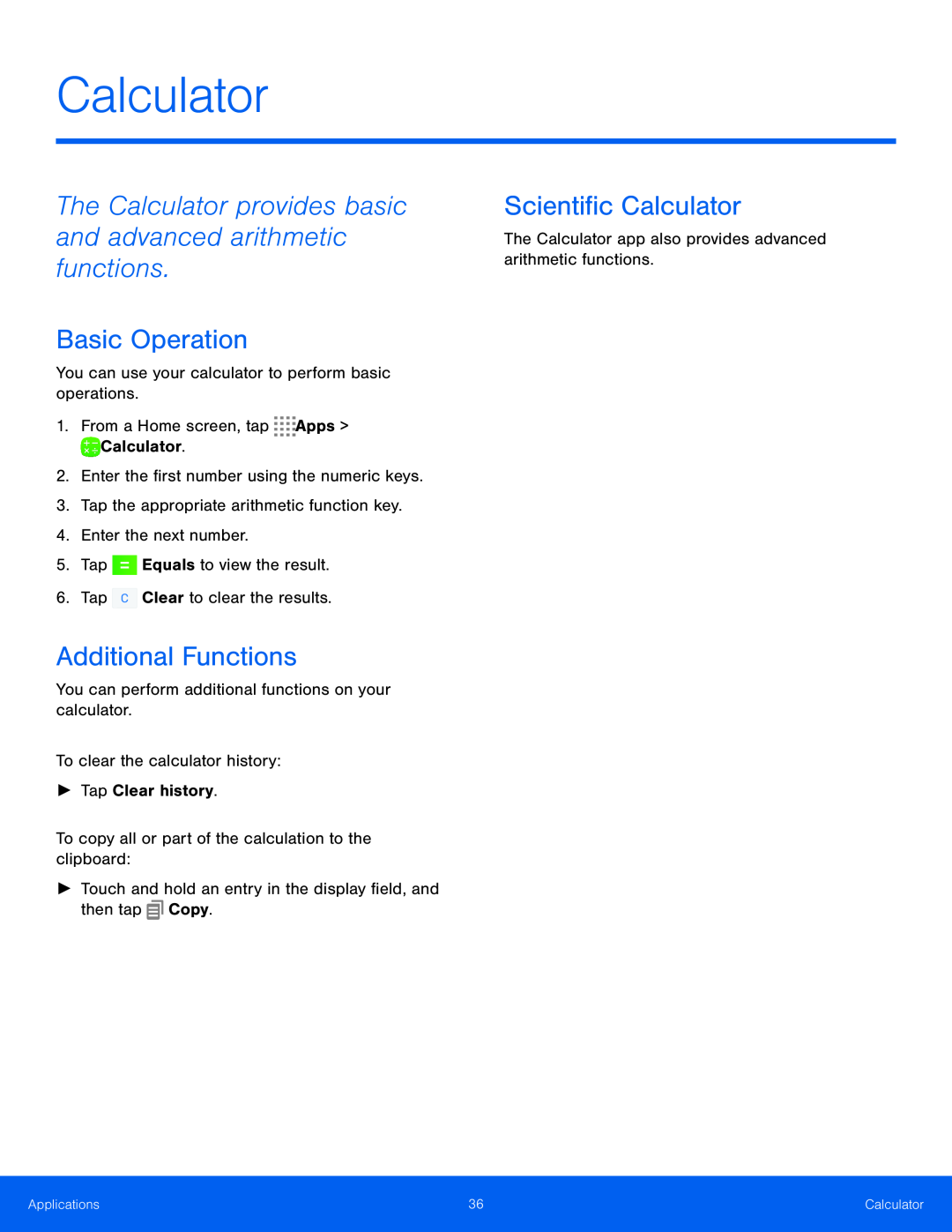 Calculator Galaxy Tab S 8.4 AT&T