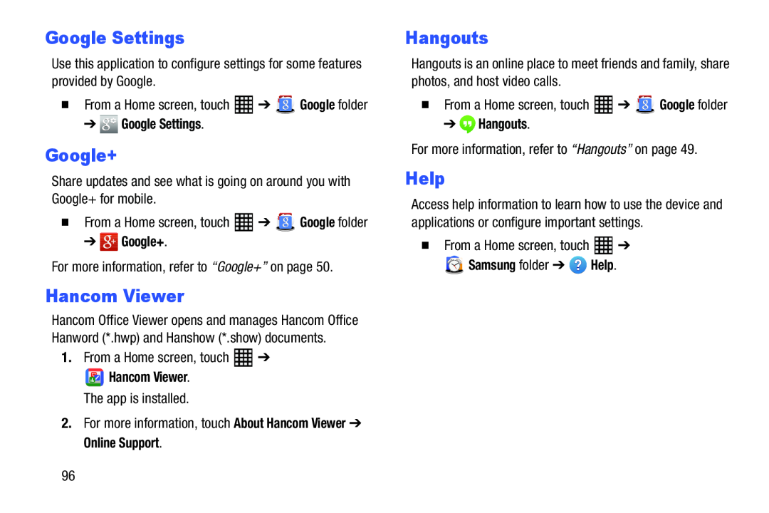 Google Settings Galaxy Tab Pro 10.1 Wi-Fi