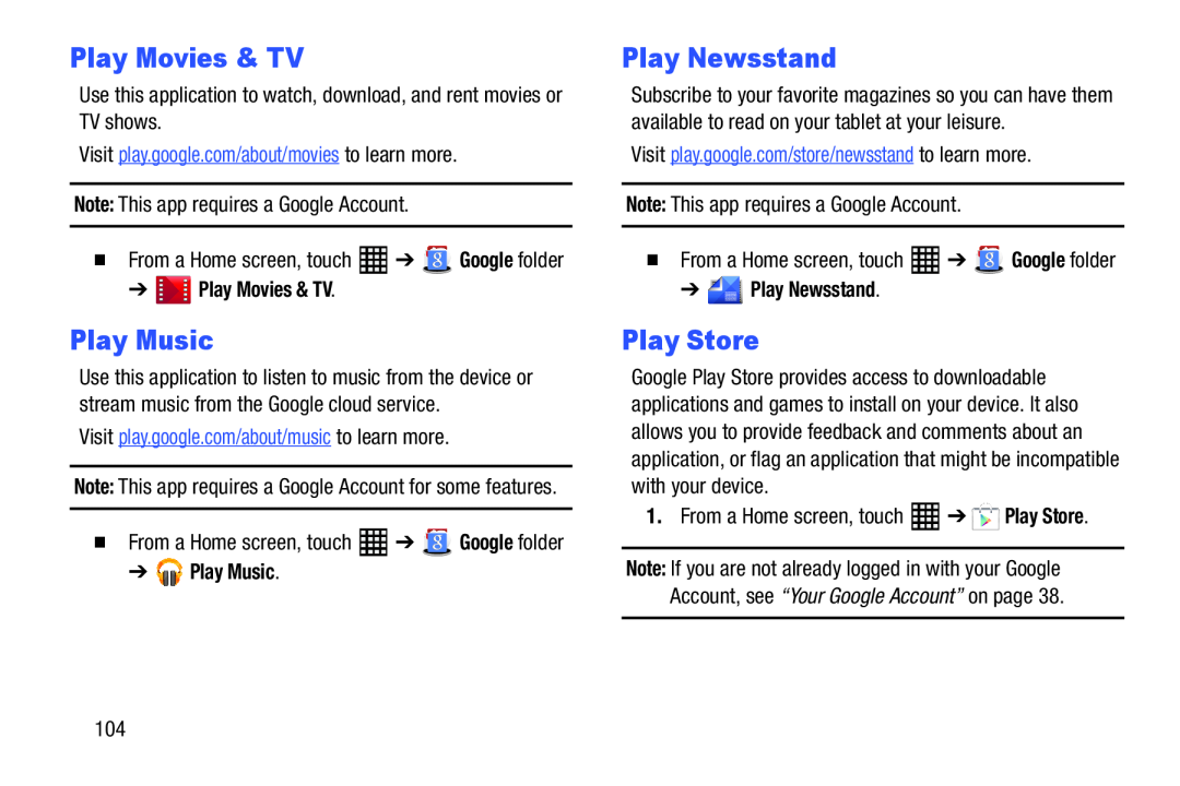 Play Movies & TV Play Newsstand