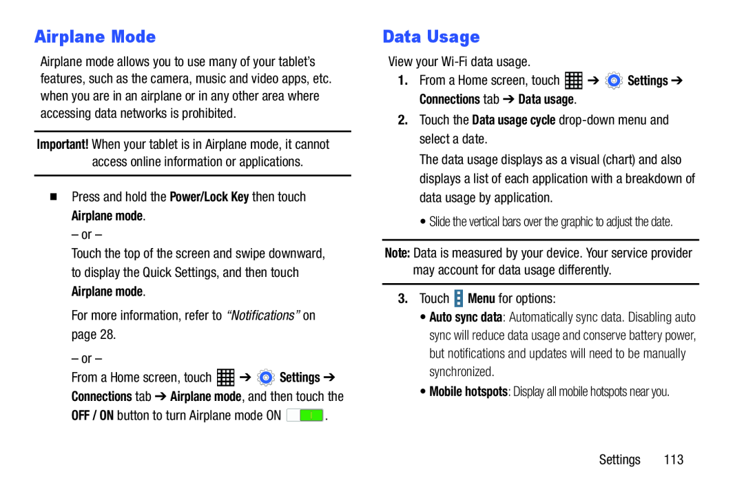 Airplane Mode Data Usage