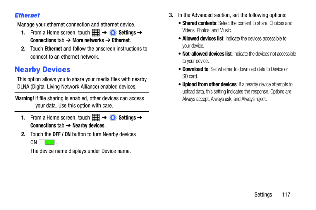 Ethernet Nearby Devices