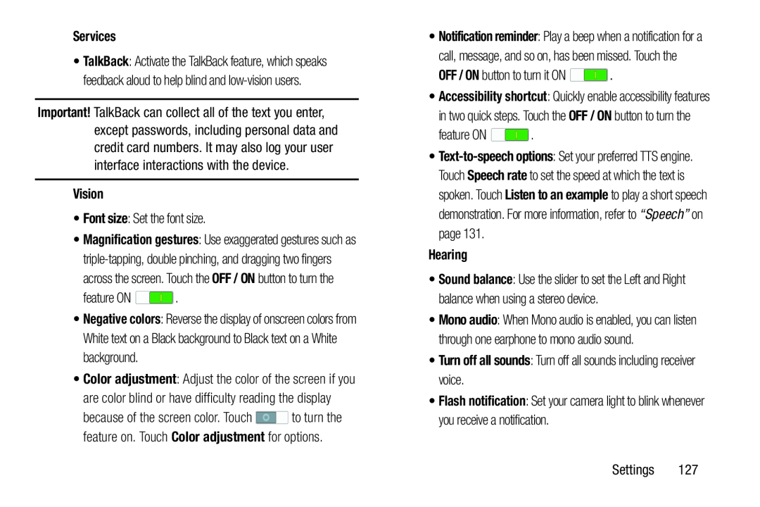 feature ON Galaxy Tab Pro 10.1 Wi-Fi