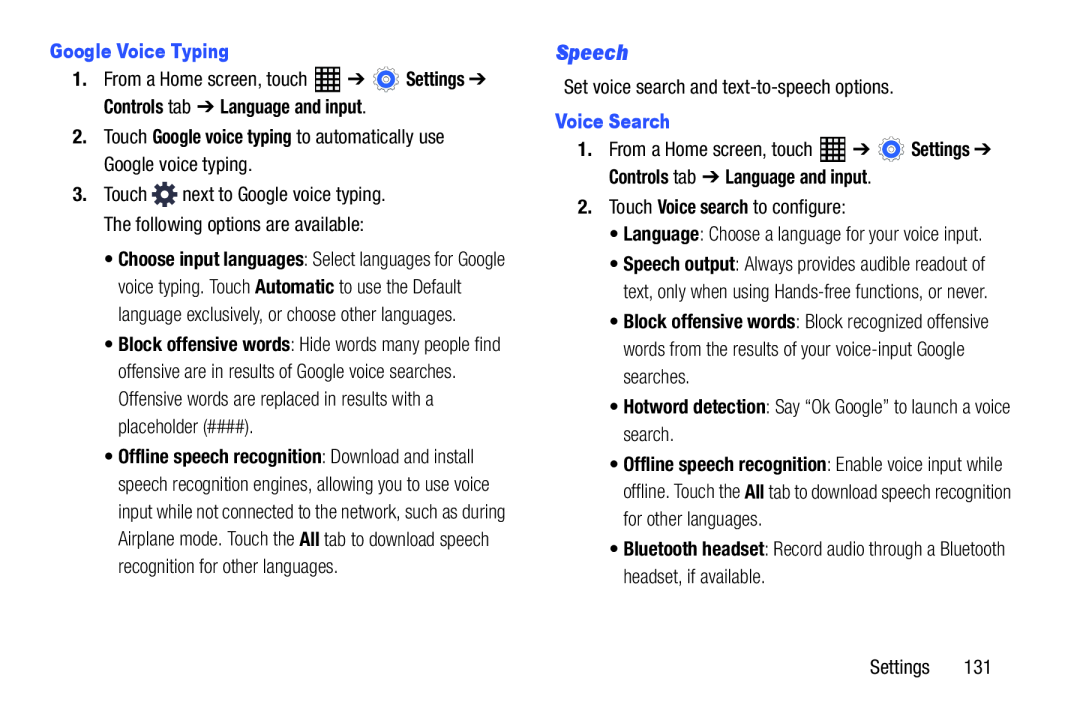 Speech Galaxy Tab Pro 10.1 Wi-Fi