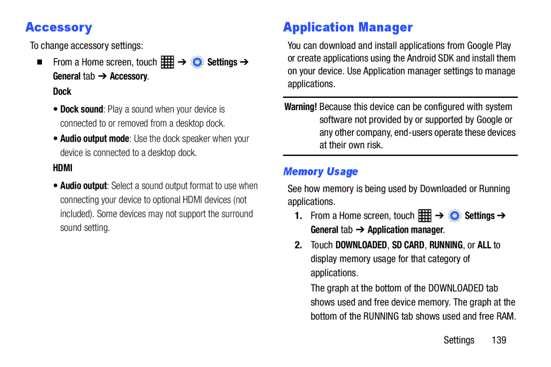 Application Manager Galaxy Tab Pro 10.1 Wi-Fi