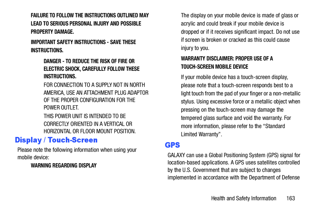 Display / Touch-Screen GPS