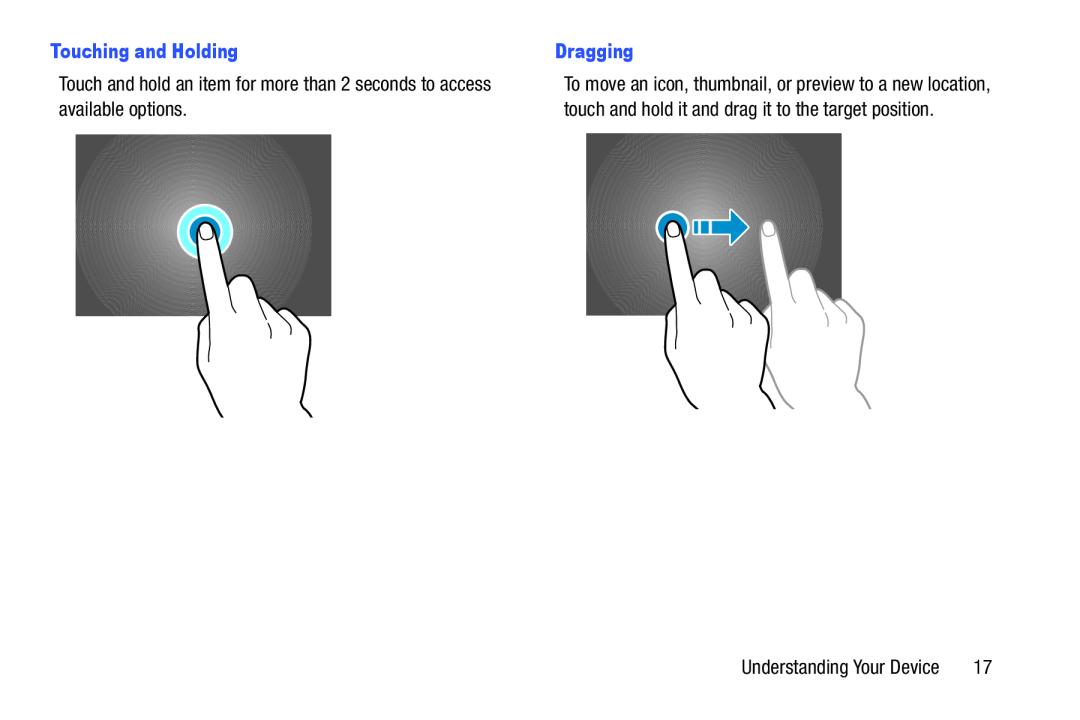 Touching and Holding Galaxy Tab Pro 10.1 Wi-Fi