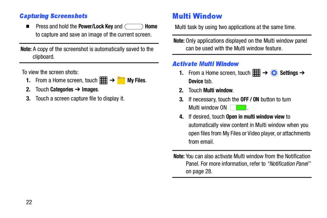 Activate Multi Window Galaxy Tab Pro 10.1 Wi-Fi