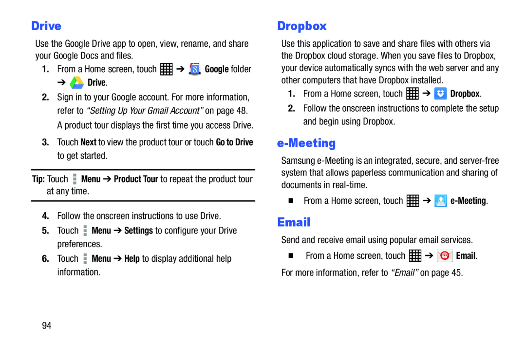 Dropbox Galaxy Tab Pro 10.1 Wi-Fi