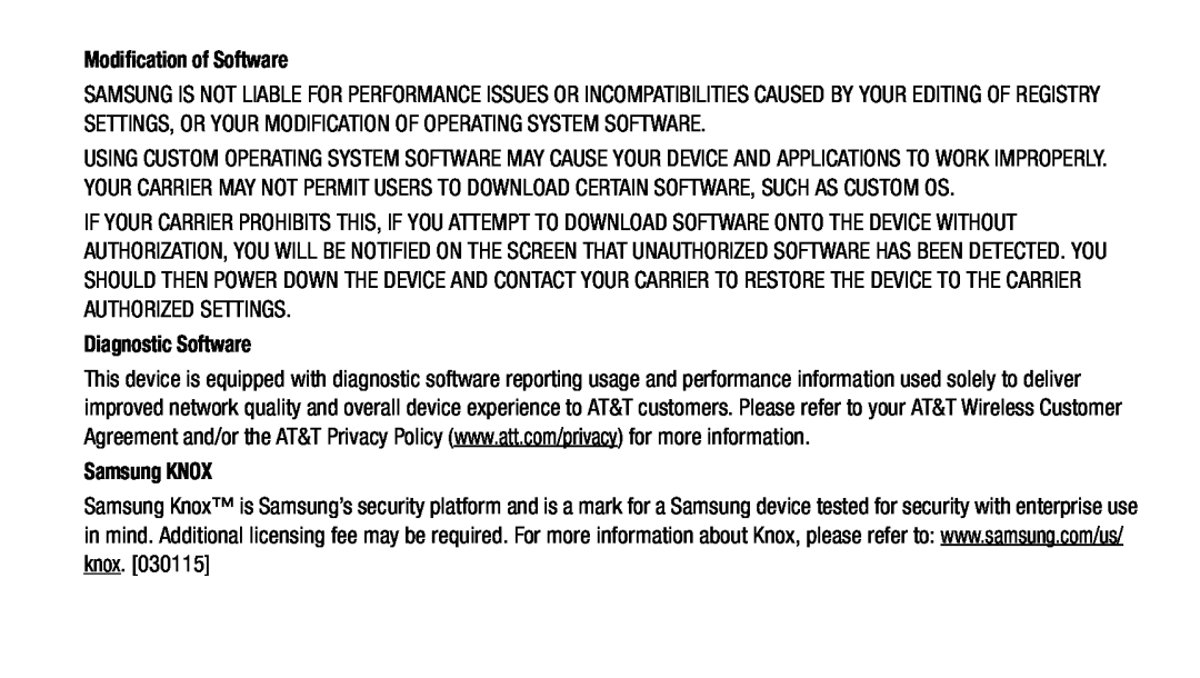 Diagnostic Software Galaxy Tab 4 8.0 AT&T