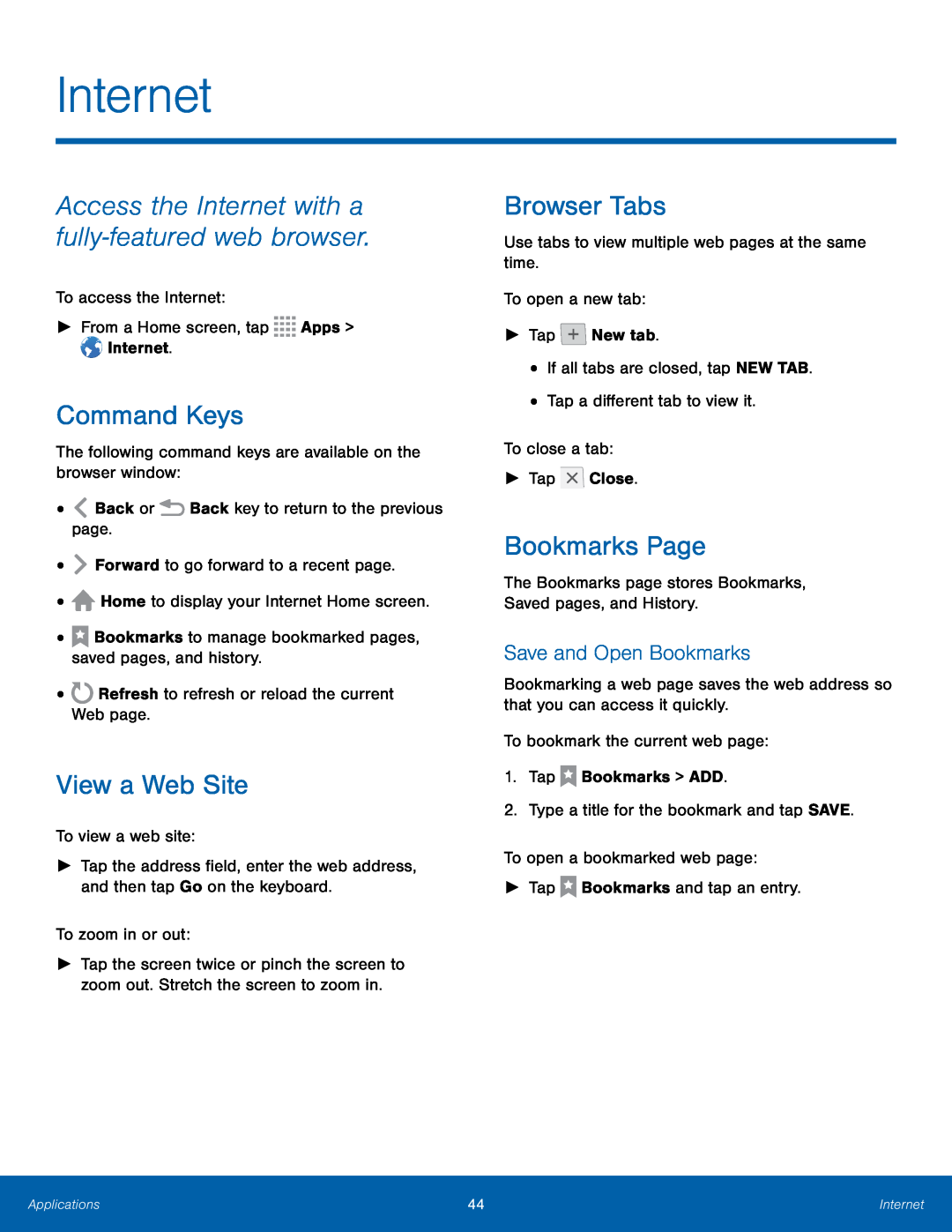 Save and Open Bookmarks Command Keys