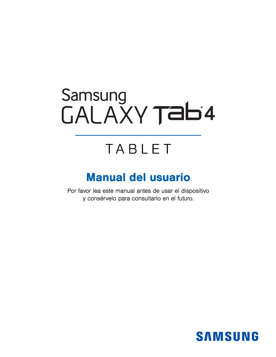 y consérvelo para consultarlo en el futuro Galaxy Tab 4 8.0 AT&T
