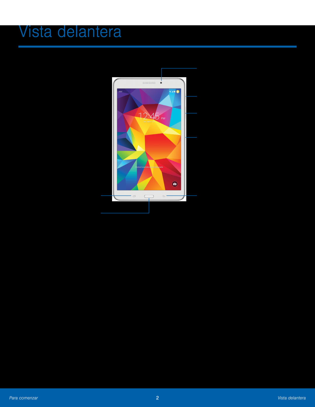 Recientes Galaxy Tab 4 8.0 AT&T