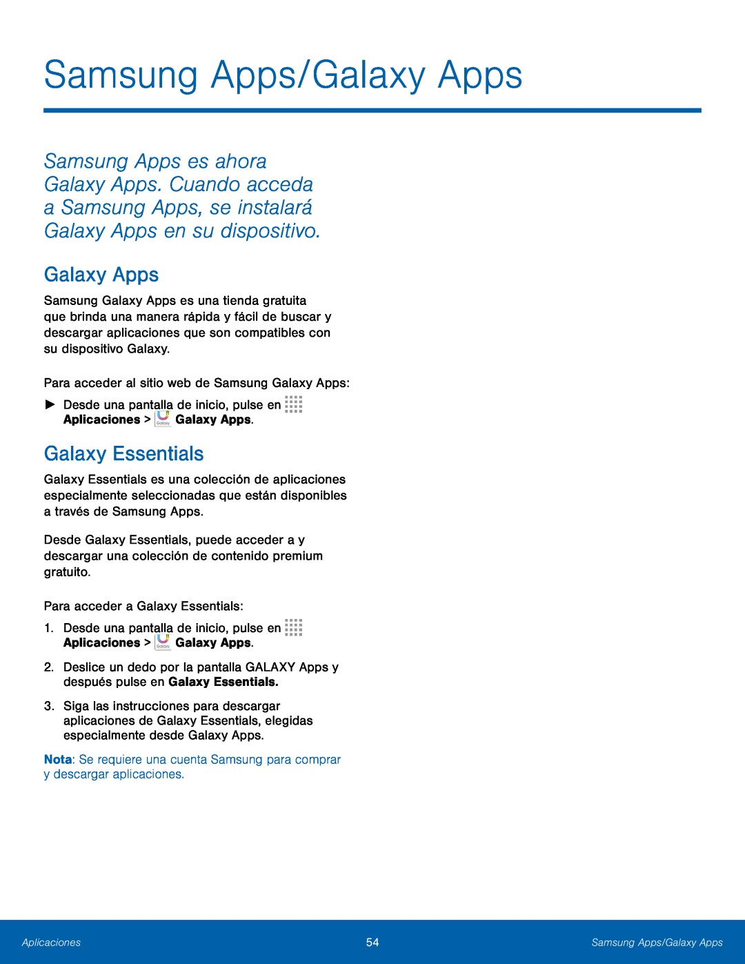 Samsung Apps/Galaxy Apps