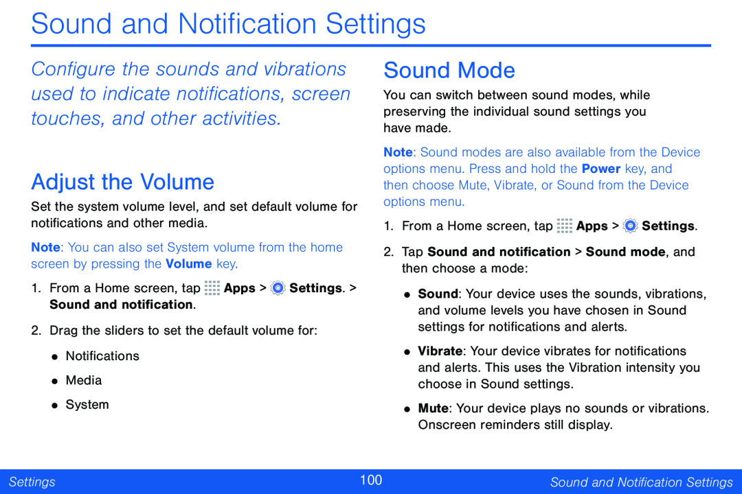 Adjust the Volume Galaxy Tab 4 8.0 Verizon