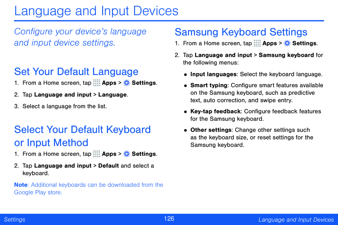 Configure your device’s language and input device settings Set Your Default Language