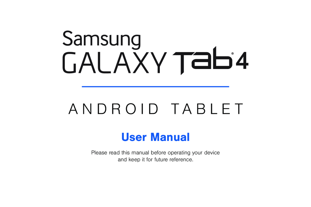 User Manual Galaxy Tab 4 8.0 Verizon