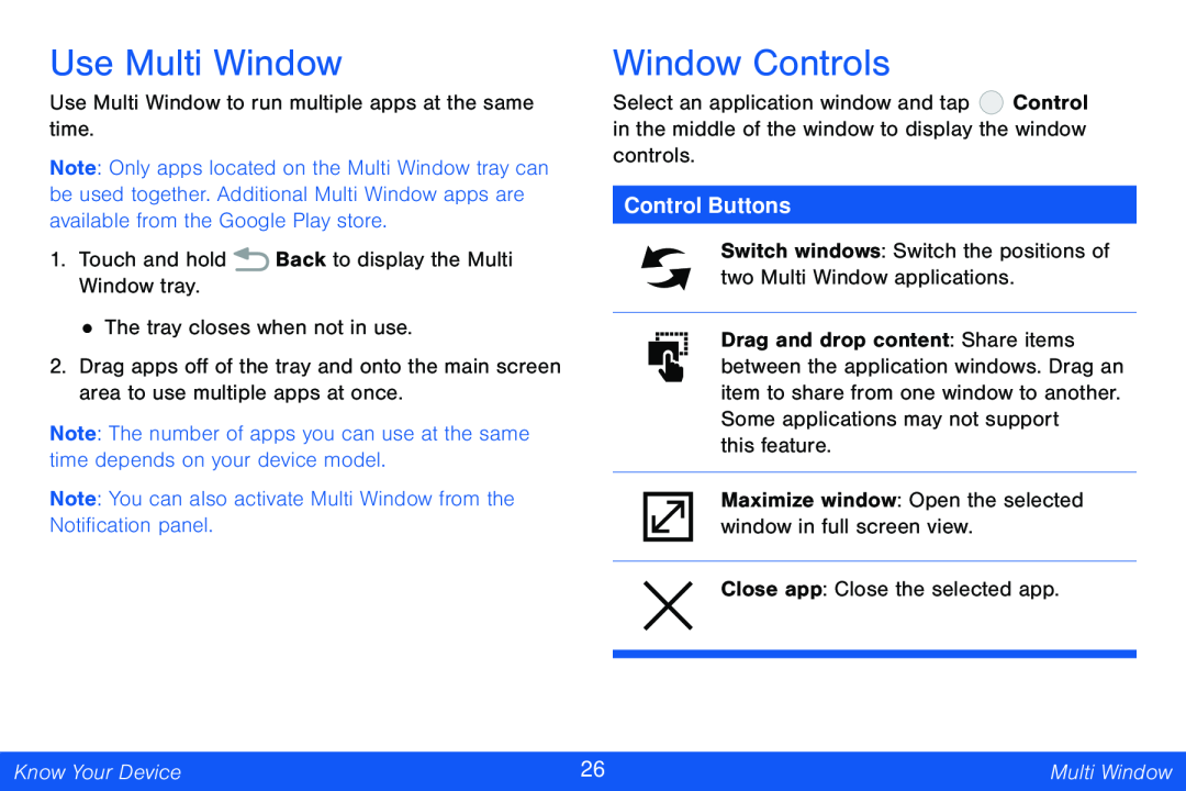 Use Multi Window Window Controls