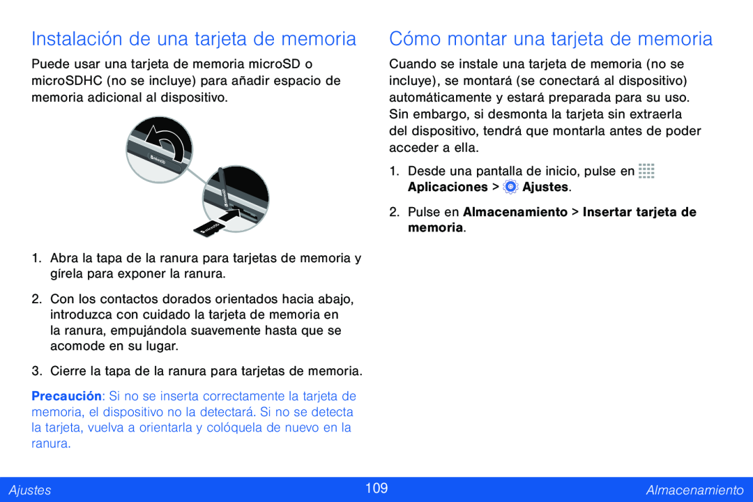 Cómo montar una tarjeta de memoria Galaxy Tab 4 8.0 Verizon