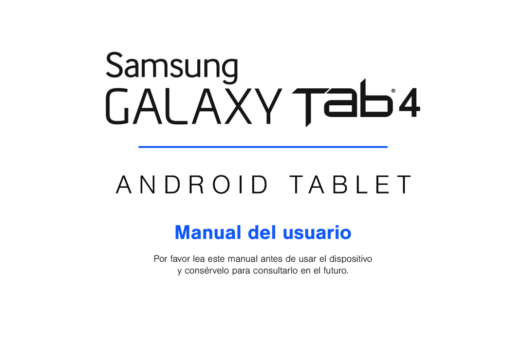 Manual del usuario Galaxy Tab 4 8.0 Verizon