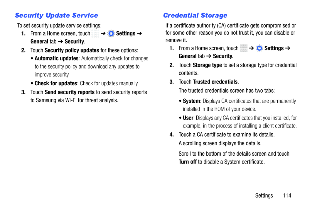 Security Update Service Galaxy Tab 4 8.0 Wi-Fi