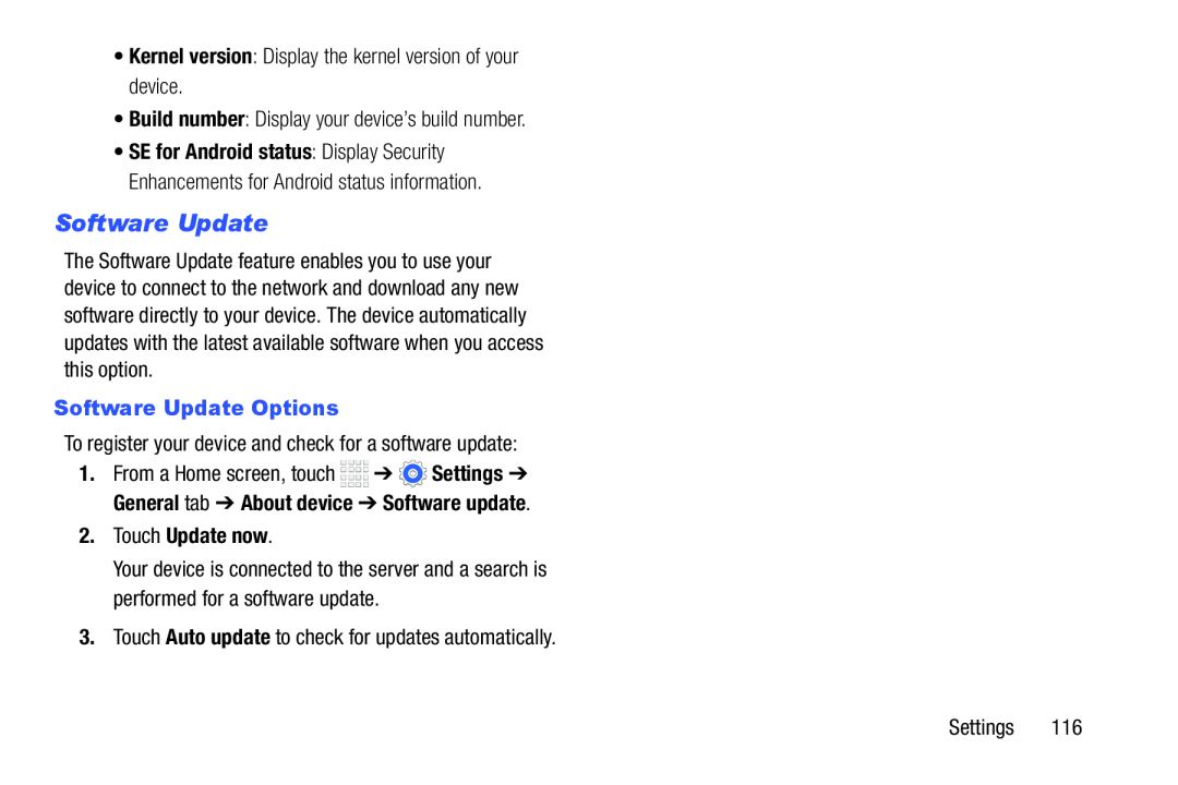 Software Update Galaxy Tab 4 8.0 Wi-Fi