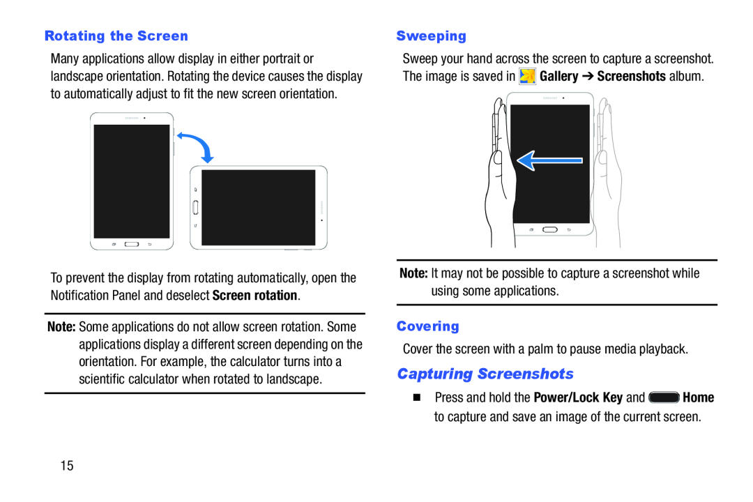 Capturing Screenshots Galaxy Tab 4 8.0 Wi-Fi