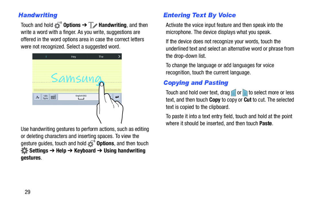 Copying and Pasting Galaxy Tab 4 8.0 Wi-Fi