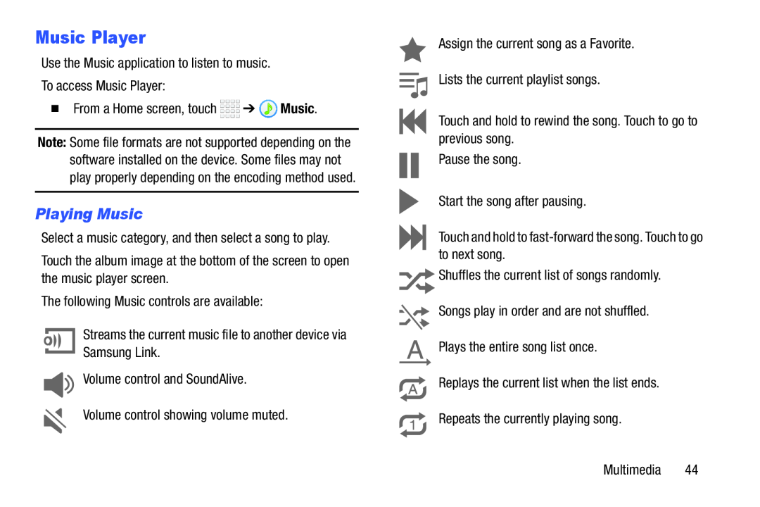 Playing Music Galaxy Tab 4 8.0 Wi-Fi