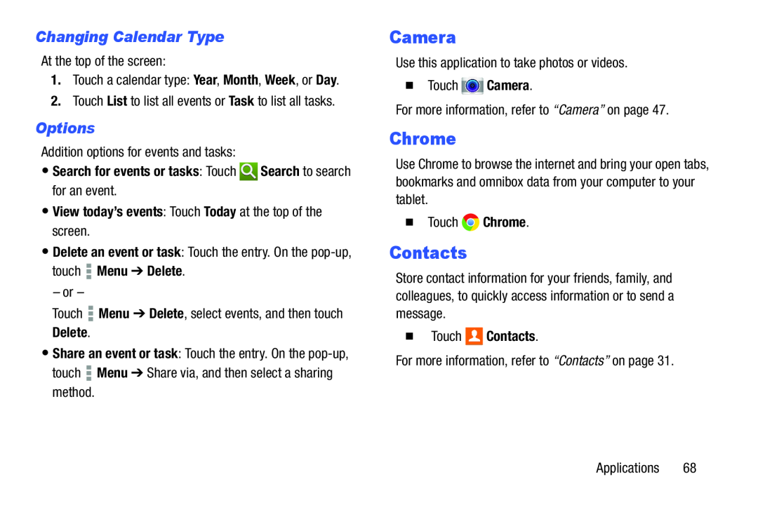 Changing Calendar Type Options