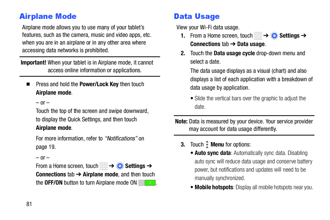 Airplane Mode Data Usage