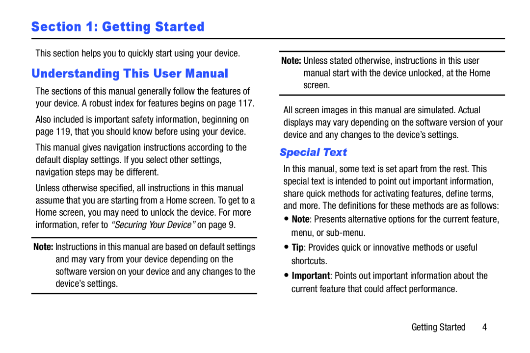 Understanding This User Manual Galaxy Tab 4 8.0 Wi-Fi