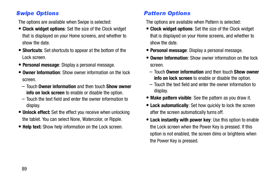 Pattern Options Galaxy Tab 4 8.0 Wi-Fi