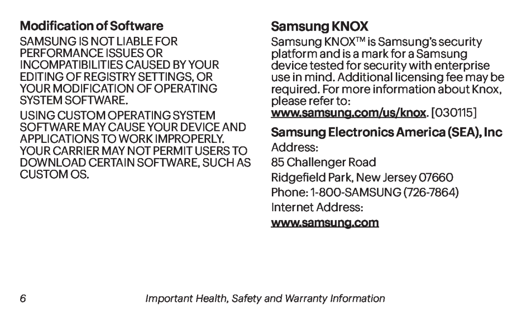 Samsung KNOX Galaxy Tab 4 7.0 Sprint