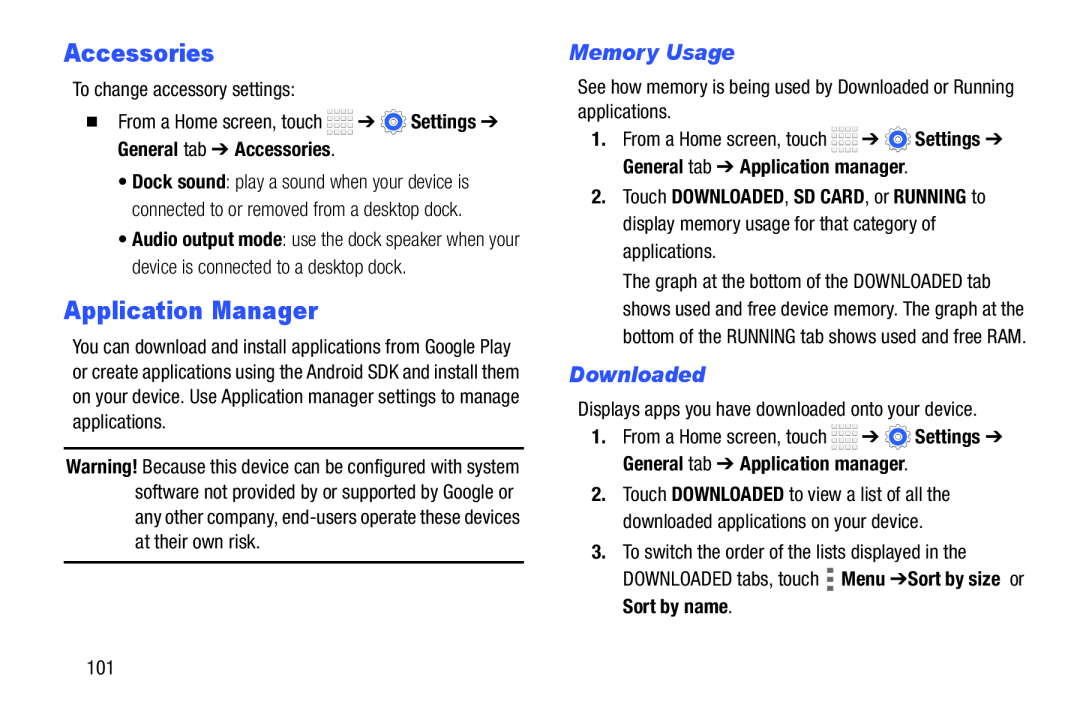 Application Manager Galaxy Tab 4 7.0 Wi-Fi